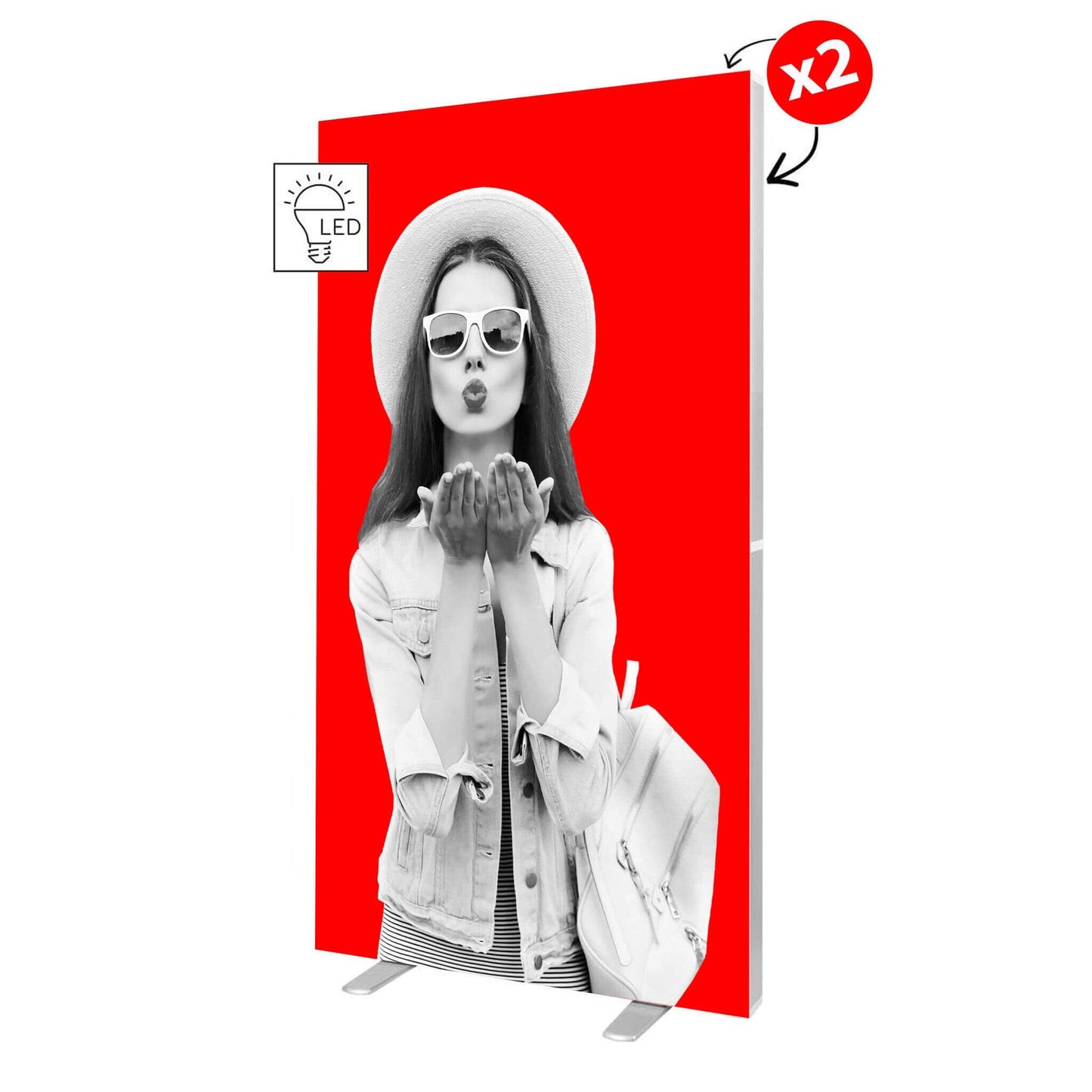 Caseta luminoasă LED 100x250 cm PrintCenter.ro Shop