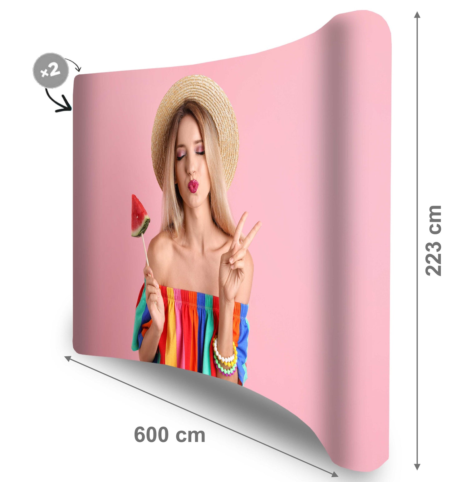 POP UP Textil Gebogen 6.0 m